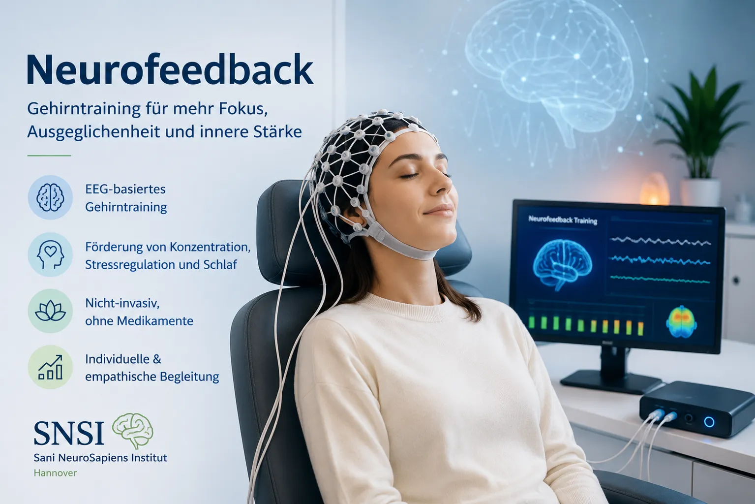 EEG-basiertes Neurofeedback-Training im modernen Therapieumfeld des SNSI Hannover